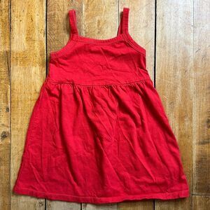Old Navy dress size 18 to 24 months Red Sleeveless summer fourth of july cotton
